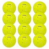 Franklin Sports Outdoor - X-40 Pickleball Balls - USA (USAPA) Approved - 12 Pack Outside - Optic Yellow - US Open Ball