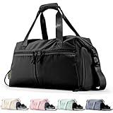Weekender Duffel Bag with Shoe Compartment And Wet Pocket-Luggage Everyday Overnight Bag for Men and Women Travel-Carry On Gym Bag