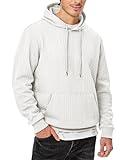 JMIERR Men's Pullover Hoodies 2024 Fashion Long Sleeve Drawstring White Pattern Hooded Sweatshirts with Pockets, L