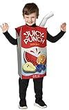 Rasta Imposta Juice Box Drink Kids Costume Pouch Drink Lunch Box Children Costumes, Child Size 3-4