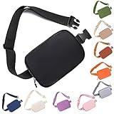 Belt bag Fanny pack crossbody bags for women Everywhere belt bag (black)