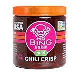 Mr Bing Chili Crisp | Mild - Delicious, Flavorful & Crunchy Chili Oil - Made in USA Chili Paste Hot Sauce - Gluten Free, Vegan, No MSG, Non-GMO Oil - (7 oz.)