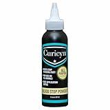 Curicyn Blood Stop Powder (3 oz) - Quick Stop Bleeding for Dogs, Cats, Pigs, Horses and Pets – Styptic Powder for Dogs Nails and Minor to Severe External Wounds