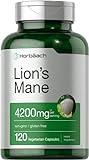 Horbäach Lions Mane Mushroom Extract | 4200mg | 120 Capsules | Vegetarian, Non-GMO, Gluten Free Supplement