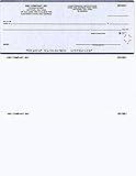 Computer Checks on Top - Custom Laser Business Checks Compatible with QB accounting software, Blue (500)