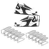 CiBiZi Shoe Slots Organizer 10Pack Metal Shoe Stackers for a Pair of Shoes Display Shelf Shoe Holder Shoe Storage Closet Organizers Shoe Space Saver Organizador de Zapatos Black