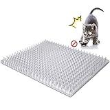 Aocoray 8 Pack Cat Deterrent Outdoor/Indoor Scat Mat, Pet Deterrent Training Mats, Keep Cats/Dogs Away Plastic Mats with Spikes, 12 Sq.ft, 16 x 13 Inches