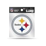 Rico Industries NFL Pittsburgh Steelers Primary Logo 4x4 Decal, Team Color, Size of individual decal will vary, 3.5 x 4.5-"