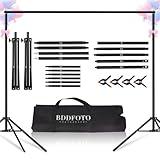 NEW Upgraded Backdrop Stand 6.5x10FT/2x3M,BDDFOTO Photo Background Stand Support Kit for Photography Studio and Party Celebration Event,with Portable Canvas Bag