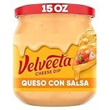 Velveeta Queso con Salsa Cheese Dip, 15 oz Jar