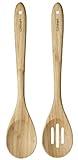 Cuisinart Green Gourmet Bamboo Solid and Slotted Spoons, 2-Pack