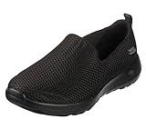 Skechers Women's Go Walk Joy Sneaker-5Gen Cushioning, Air-Cooled GOGA Mat, Breathable Mesh Upper Sneaker, Black, 8.5