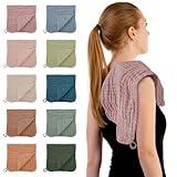 HIPHOP PANDA Muslin Burp Cloths, 10 Pack - Large 20" X10" - Ultra Absorbent and Soft 100% Cotton Baby Essentials Drool Rags and Messes for Newborn - ​Colorful Designs for Boy Girl, Multicolor