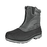 NORTIV 8 Men's 170410 Grey Black Insulated Waterproof Construction Hiking Winter Snow Boots Size 11 M US