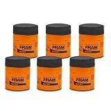 FRAM Extra Guard PH7317, 10K Mile Change Automotive Replacement Interval Spin-On Engine Oil Filters for Select Vehicle Models (6 Pack)