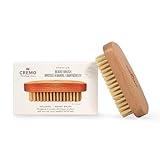 Cremo Beard Accessories, 100% Boar Bristle Beard Brush with Wood Handle - Shape, Style And Groom Any Length Facial Hair