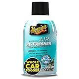 Meguiar's Whole Car Air Re-Fresher Odor Eliminator Mist - New Car Scent, Aerosol - Car Air Freshener That Leaves a New Car Smell - 2oz Car Fresheners