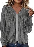 kipfall Women's Zip up Sweatshirt Jacket Stand Collar Hoodless Outerwear Casual Coat with Pockets
