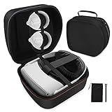 Hard Travel Case Compatible with Oculus Quest 2 with Elite Strap, Portable Protection Carrying Case Storage for Oculus Quest VR, Gaming Headset, Controllers Accessories, Valentines Day Gifts for Him