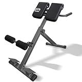 Hyperextension Roman Chair - Adjustable Bench Foldable Exercise Bench Back Extension Machine Roman Chair Exercise Equipment for Home