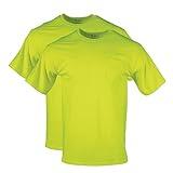 Gildan mens Dryblend Workwear T-shirts With Pocket, 2-pack T Shirt, Safety Green, XX-Large US