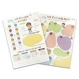 lovielf Feelings Chart Check in Social Emotion Moods Tracker Chart Notepad Tools for Kids Communication Calm corner Gift | 2 Pack | 9.8" X 7.1"