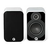 Q Acoustics 5020 Bookshelf Speakers Pair Satin White - 5" Mid/Bass Driver, 1" Tweeter - Stereo System for Home Theater Entertainment Center, Surround Sound System for TV/Record Player