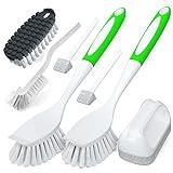 Holikme 5Pack Kitchen Cleaning Brush, Green