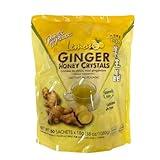 Prince of Peace Instant Ginger Honey Crystals with Lemon, 60 Sachets – Instant Hot or Cold Beverage – Easy to Brew – Drink Like a Tea – Caffeine and Gluten Free – Real Ginger