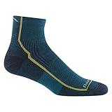 Darn Tough Vermont Men's Hiker Quarter Midweight with Cushion Hiking Sock (Style 1959) - Blue/Dark Teal, Large
