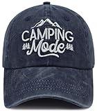 Camping Gifts for Men Women, Funny Camper Accessories Hat, Outdoor Camping Mode Baseball Cap, Mothers Fathers Day Christmas Glamping Birthday Gifts