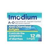 Imodium A-D Diarrhea Relief Softgels with Loperamide HCl, Anti-Diarrheal Medicine to Help Control Symptoms of Diarrhea Due to Acute, Traveler's Diarrhea, HSA/FSA Eligible, 12 ct
