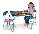 Disney Encanto Kids Table & Chair Set –Folding Activity Table with 2 Chairs for Toddlers and Kids Ages 3–7, Durable Metal Frame, 70 lb Weight Limit, Easy Assembly
