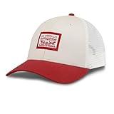 Levi's Men's Classic Style Logo Trucker Hat-Adjustable, Lightweight, Red