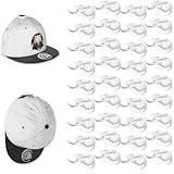 36 Pack Adhesive Hat Hooks for Wall, Super Strong Hat Rack for Baseball Caps, Hat Organizer Display for Home Decor, Hat Hangers Holder for Wall, Door, Closet, No Drilling - USA Patented (White)