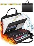 onvvippiv Important Document Organizer Folio Accordion File Organizer Fireproof Expanding File Folder Storage Box with Zipper Labels 13 Pockets for Business Office Receipt Travel
