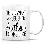 Retreez Funny Mug - This is What Published Author Looks Like Literary Novel Writer 11 Oz Ceramic Coffee Mugs - Funny, Sarcastic, Motivational, Inspirational birthday gifts for friends coworker dad mom