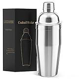 LUCKYGOOBO Cocktail Shaker,24 oz Martini Shaker,Drink Shaker Built-in Strainer,Professional Stainless Steel Margarita Mixer,Bartender Kit Gifts.
