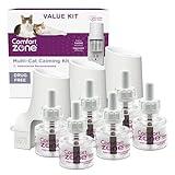 COMFORT ZONE Value Kit; 3 Multicat Diffusers & 6 Refills; Cat Calming Pheromone; Reduce Stress, Aggression, Fighting, Urine Marking, Scratching