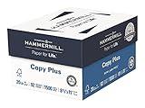 Hammermill 3-Ream Pack Copy Plus Multipurpose Fax Laser Inkjet Printer Paper, 8 1/2" x 11" Letter Size, 92 Bright White, 20 lb. Acid Free, ColorLok, 99.99% Jam Free