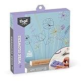 Craft Crush Wire Flowers - Create Unique Craft Wire Flower Designs with Easy to Use Tool and Guide with Display Stand - for Teens and Adults Ages 12, 13, 14, 15 and Up