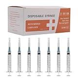 30 Pack 3ml Disposable Syringes with Needle 23Ga 1.0 inch Needle ,Luer Lock Industrial Dispensing Accessories,Individually Wrapped