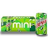 Mountain Dew Soda, Mini Cans, 7.5 Fl Oz (Pack of 10)