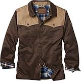 Legendary Whitetails Men's Stockyards Lonestar Waxed Canvas Shirt Jacket, Tobacco, Medium