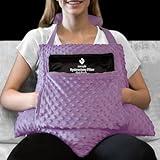 Zomaple Hysterectomy Pillow- Super Comfy Shock Absorbing Hysterectomy Recovery Pillow with 2 Pockets and Gel Pack- Tummy Pillow with Hands Placement Pou