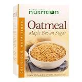 Nutmeg State Nutrition HealthyWise - High Protein Oatmeal, 15g Protein, Low Calorie, High Fiber, Low Sugar, Low Fat, Ideal Protein Compatible, 7 Servings Per Box (Maple Brown Sugar)