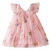 TTYAOVO Toddler Baby Dress Birthday Party Tulle Girl Dresses Size 100(3 Years, 2109 Pink)