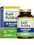 Nature's Truth Raw Flora Probiotic with Prebiotics | 50 Billion CFU | Daily Digestive Capsules | Vegetarian & Gluten Free Supplement for Men and Women