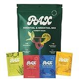 PAX Cocktail & Mocktail Mixers Variety Pack - Perfect for Dry January Drinks - Mocktail & Cocktail Gift Set - 12 Natural, Low Calorie, Zero Sugar, Keto Mocktails Non-Alcoholic Drinks with Electrolytes - Margarita, Moscow Mule, Pineapple Paloma, Cranberry Cosmo - Cocktail Mixers Drink Gifts -12 Pack