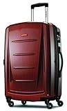 Samsonite Winfield 2 Hardside Expandable Luggage with Spinner Wheels, Burgundy, Checked-Medium 24-Inch